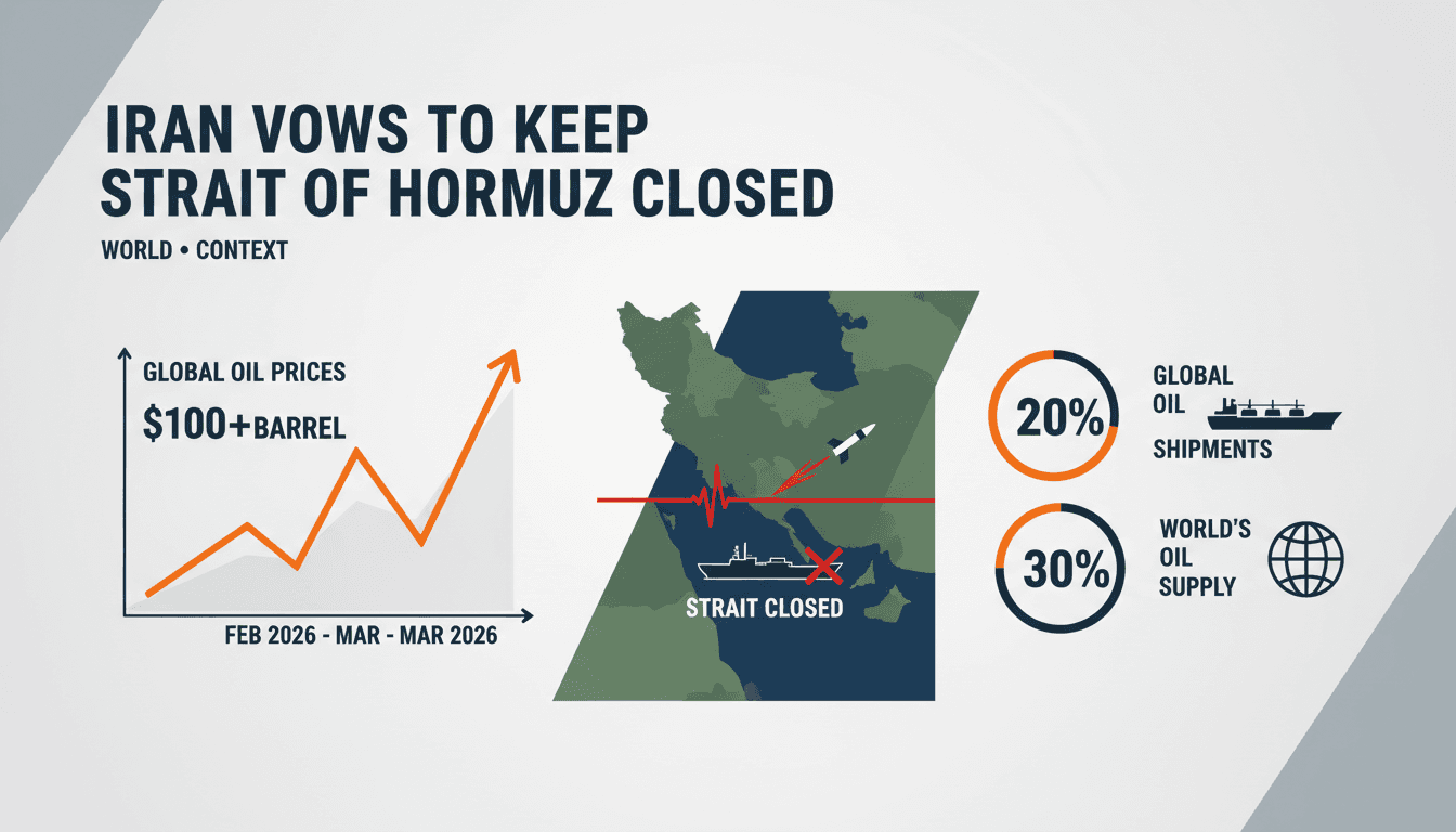 Iran new supreme leader vows to keep Strait of Hormuz closed