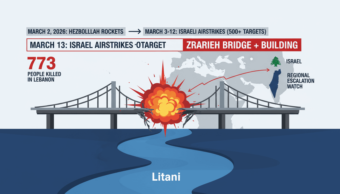Israel destroys Litani River bridge amid Lebanon campaign escalation
