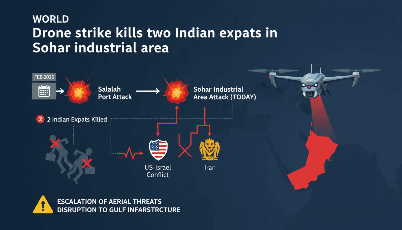 Drone strike kills two Indian expats in Sohar industrial area