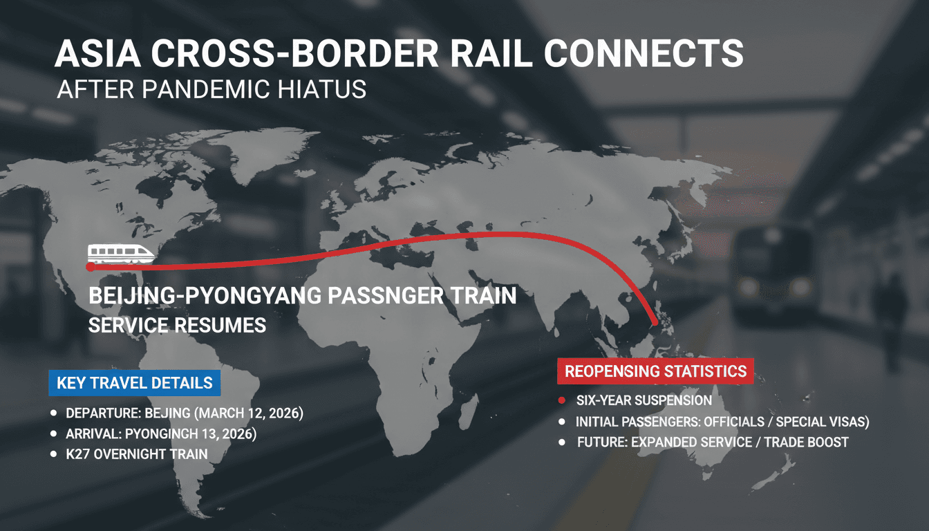 Beijing-Pyongyang Passenger Train Resumes After Six-Year Suspension