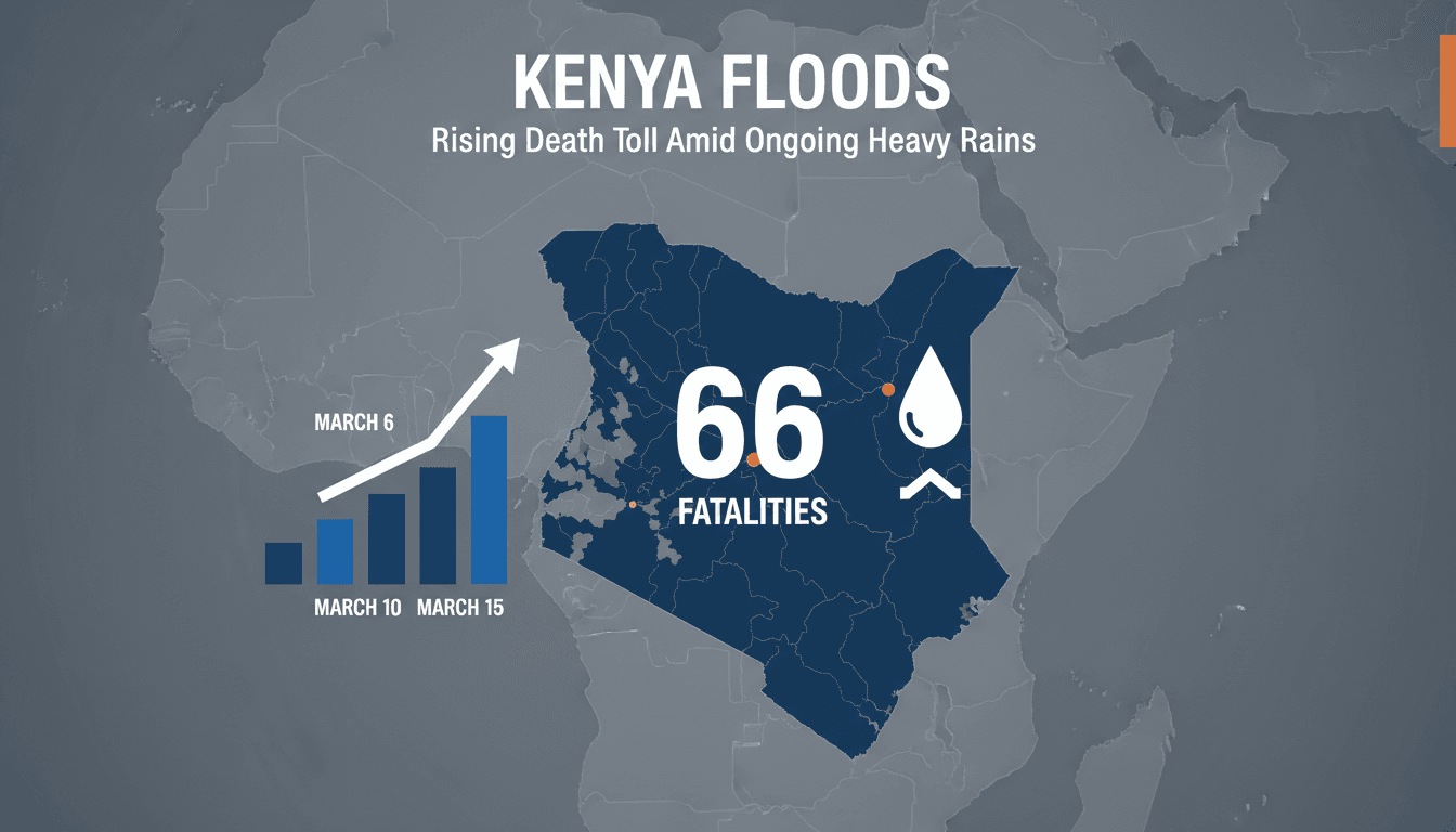 Kenya Floods Result in 66 Fatalities Amid Ongoing Heavy Rains