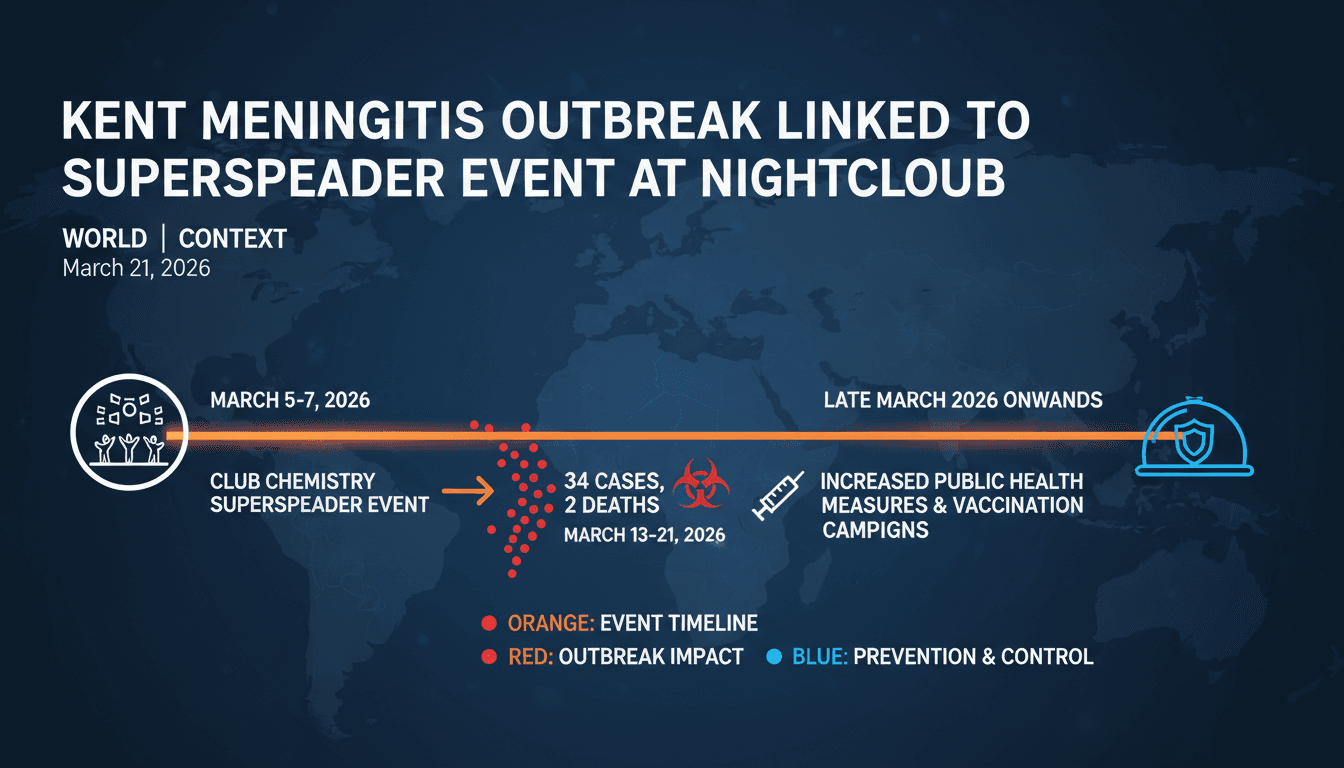Kent Meningitis Outbreak Linked to Superspreader Event at Nightclub