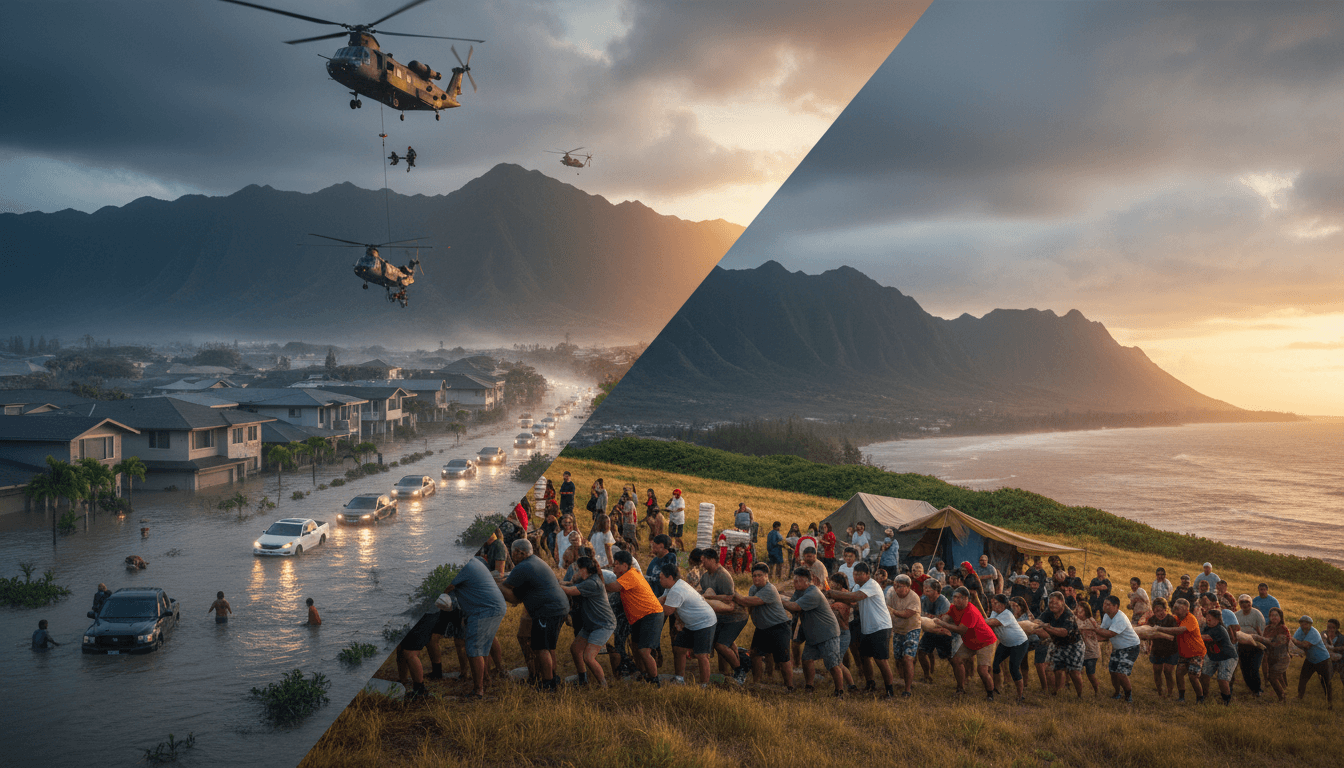 Severe Flooding in Oʻahu Forces Evacuations and Community Response