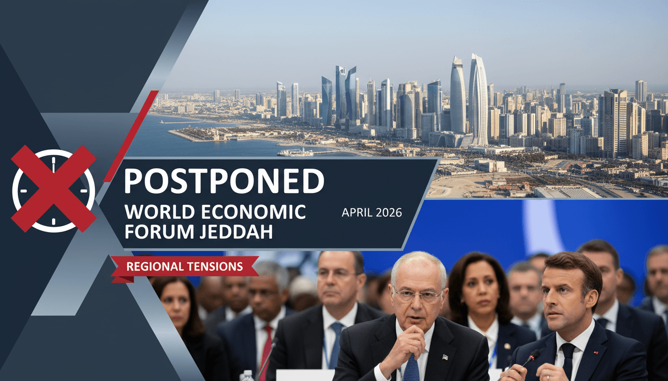 World Economic Forum Postpones Jeddah Meeting Amid Regional Tensions