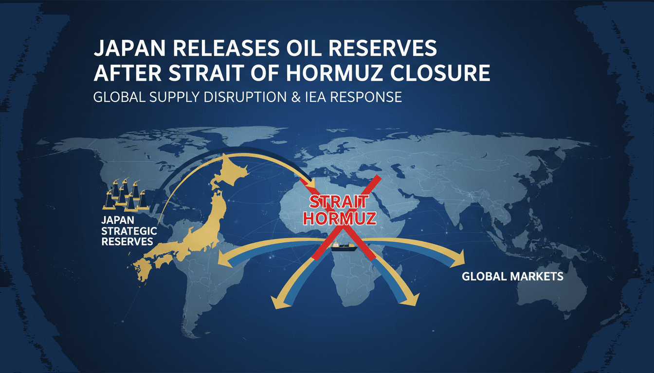 Japan to Release Oil Reserves Following Strait of Hormuz Closure