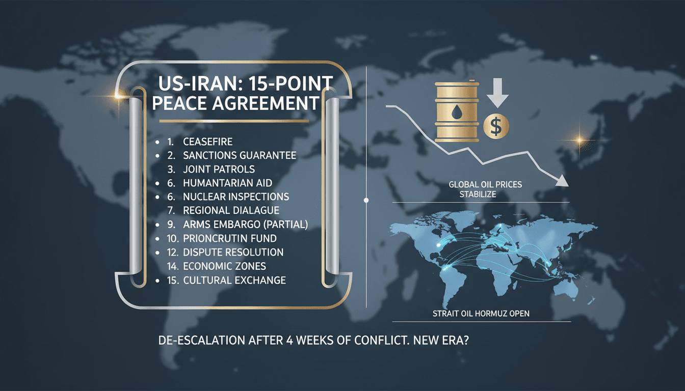 United States Proposes 15-Point Agreement to End War with Iran Following Backchannel Talks