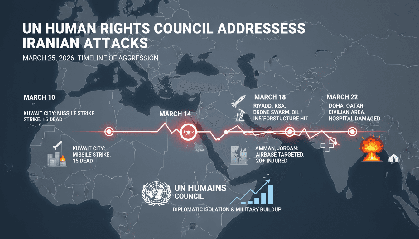 UN Human Rights Council Addresses Iranian Attacks on Gulf States and Jordan