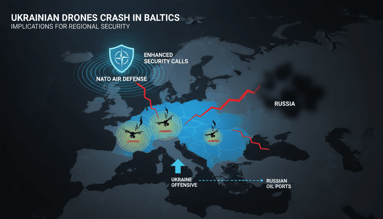 Ukrainian Drones Crash in Estonia and Latvia Amid Ongoing Offensive Against Russian Infrastructure