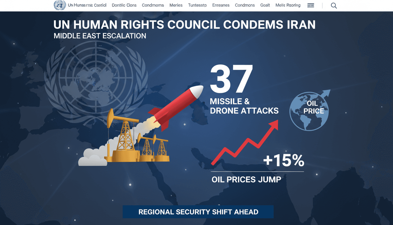 UN Human Rights Council Condemns Iran's Missile Attacks on GCC States and Jordan