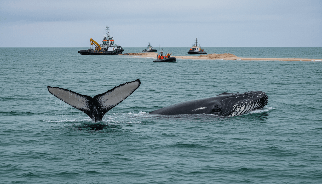 Humpback whale successfully freed after multi-day rescue operation in Germany