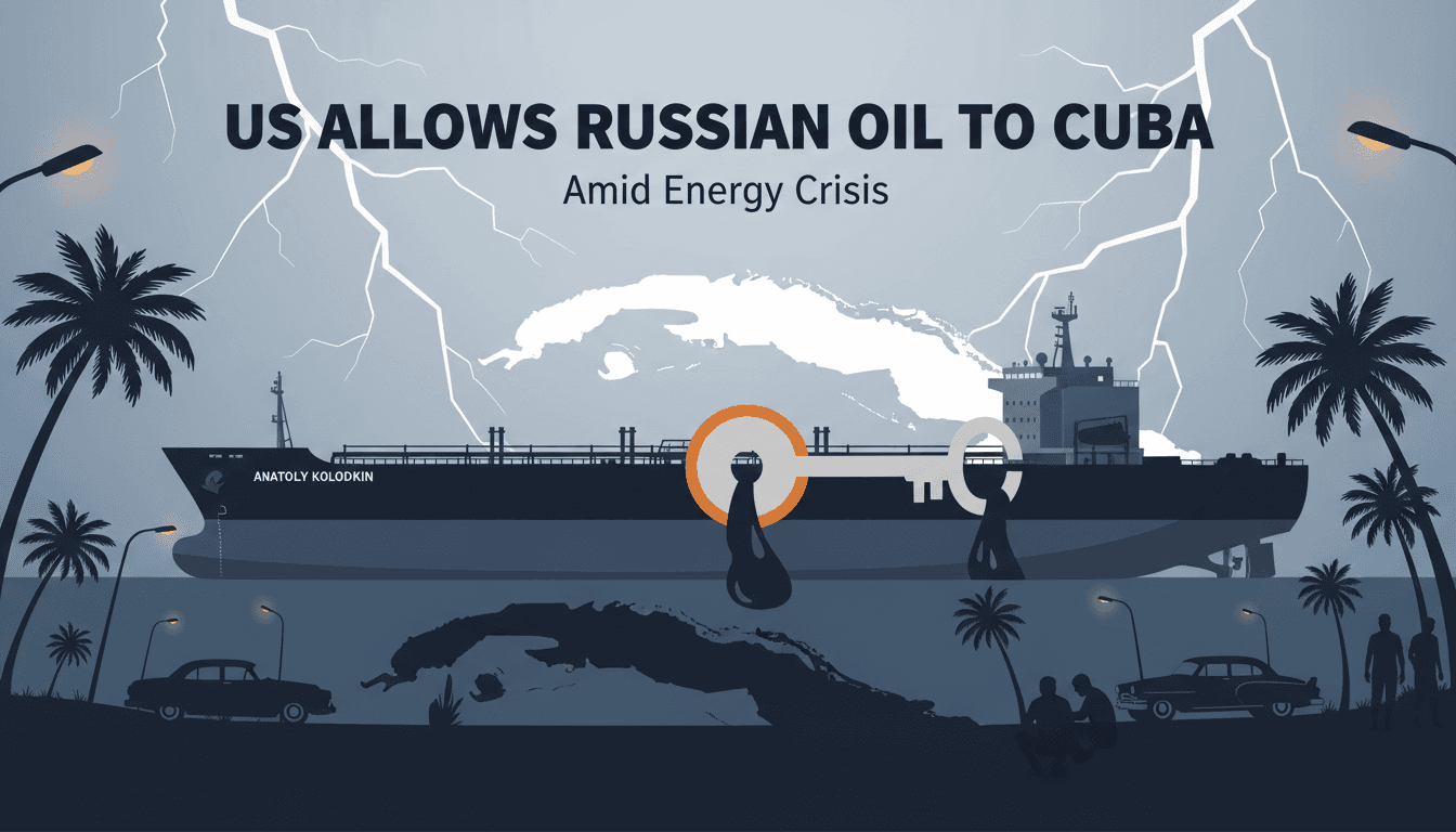 US Allows Russian Oil Tanker to Deliver Crude to Cuba Amid Energy Crisis