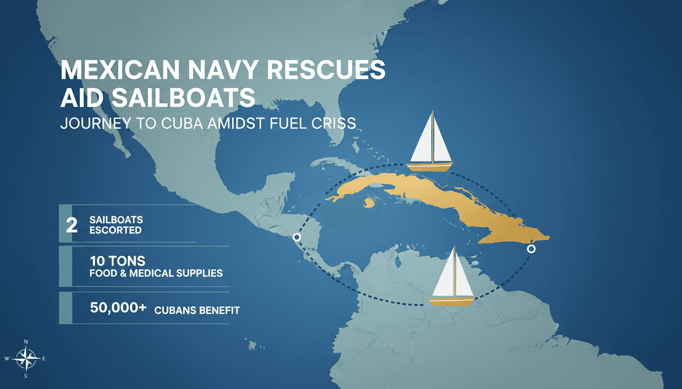 Mexican Navy Rescues Two Humanitarian Aid Sailboats Bound for Cuba