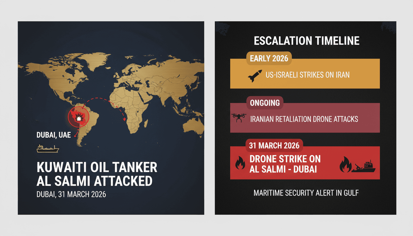 Kuwaiti Oil Tanker Al Salmi Attacked by Drone in Dubai Amid Iran Conflict