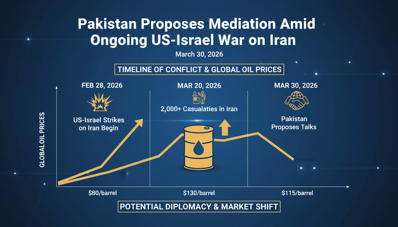 Pakistan Proposes Mediation Amid Ongoing US-Israel War on Iran