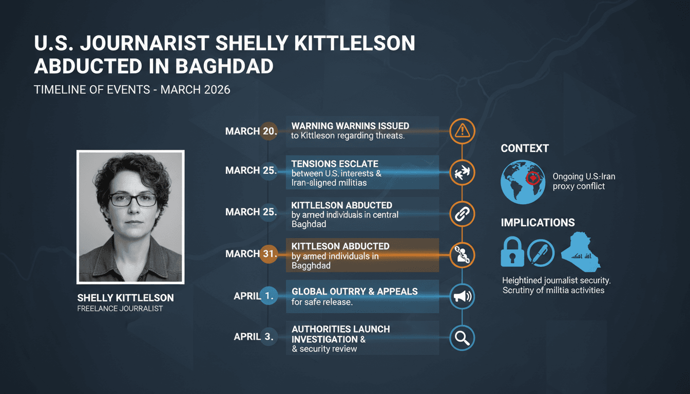 U.S. Journalist Shelly Kittleson Abducted in Baghdad