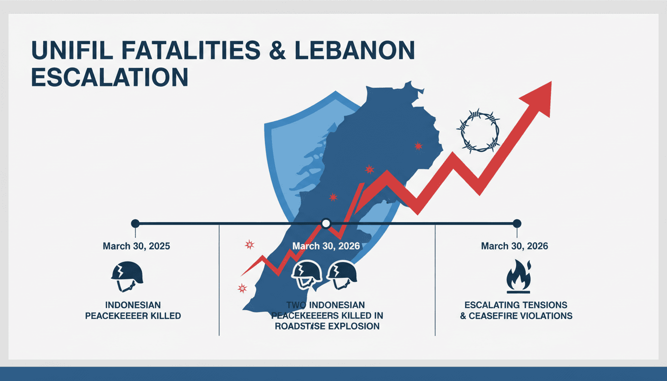 Two Indonesian UNIFIL Peacekeepers Killed in Southern Lebanon Roadside Explosion
