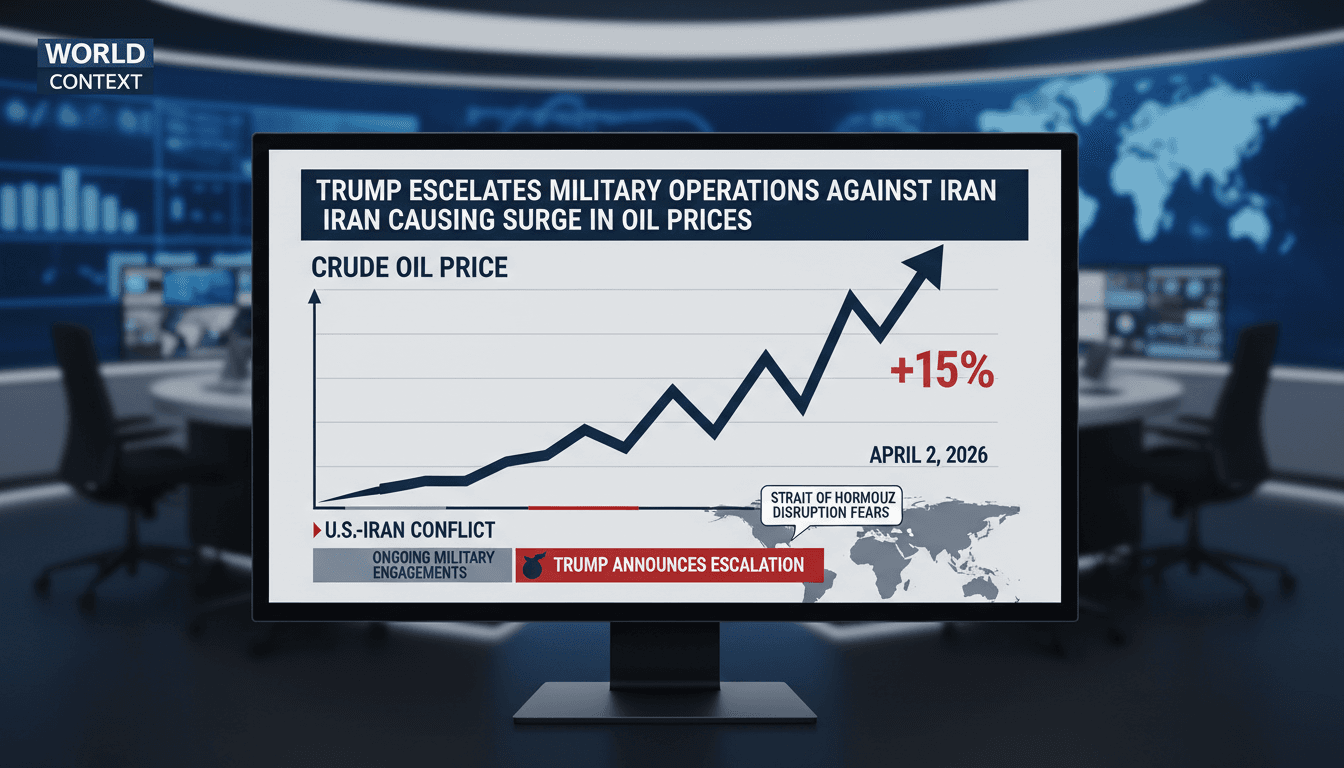 Trump Escalates Military Operations Against Iran Causing Surge in Oil Prices