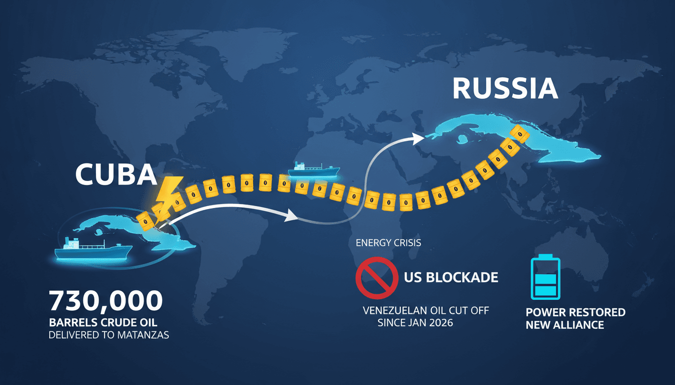 Russia Sends Second Oil Tanker to Cuba Amid US Blockade