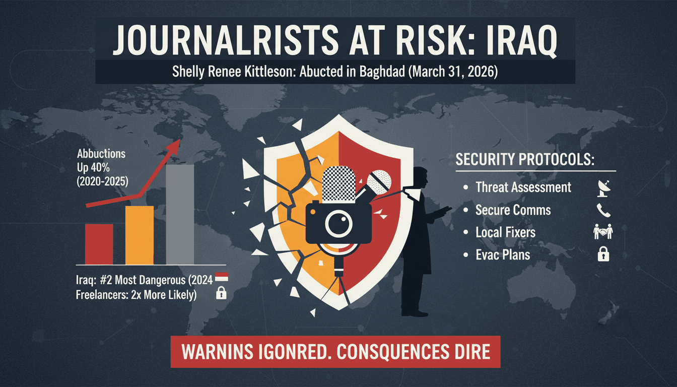 American Journalist Shelly Renee Kittleson Kidnapped in Baghdad Amid Security Warnings