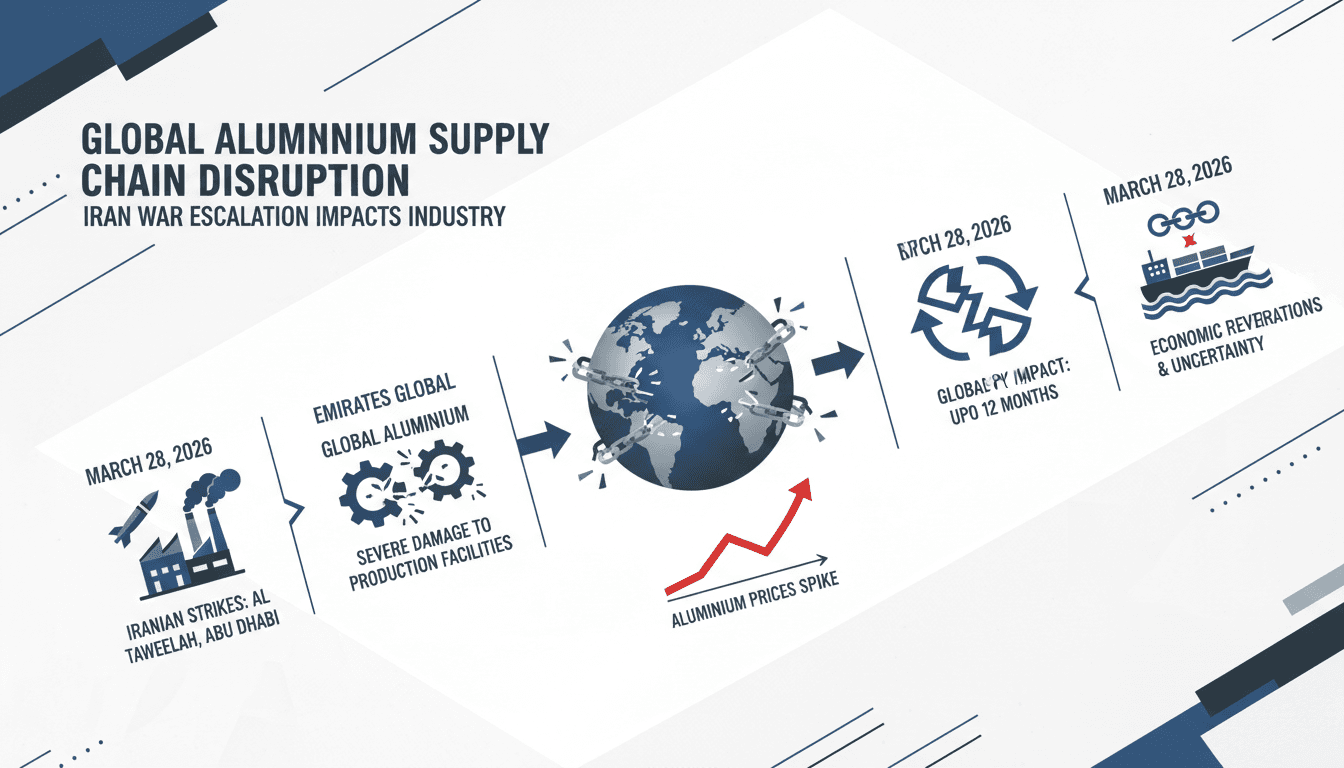 Iranian missile and drone strikes severely damage Emirates Global Aluminium facilities in Abu Dhabi