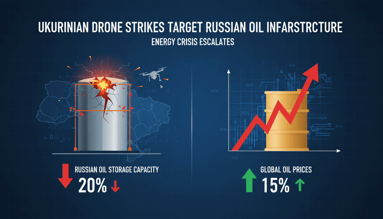 Ukrainian Drone Strikes Target Russian Oil Infrastructure Amid Energy Crisis