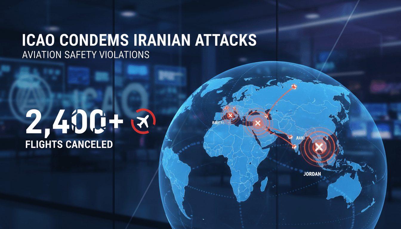 ICAO Council Condemns Iranian Attacks on Gulf States and Jordan as Violations of Aviation Safety