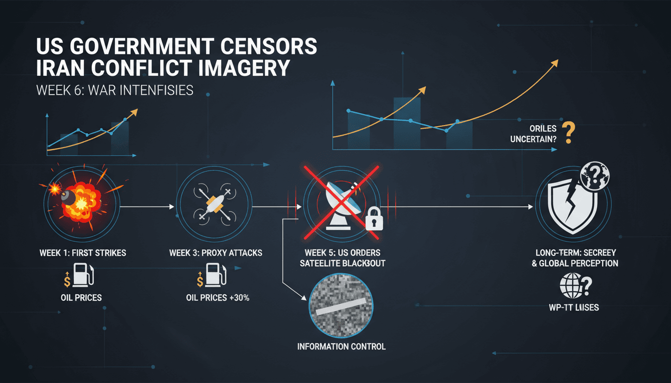 US Government Orders Satellite Firms to Withhold Iran Conflict Imagery as War Intensifies