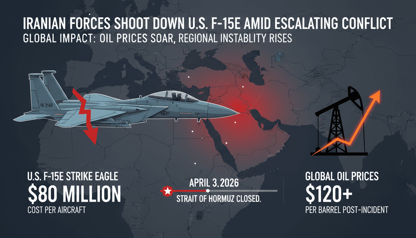 Iranian Forces Shoot Down U.S. F-15E Fighter Jet Amid Ongoing Conflict