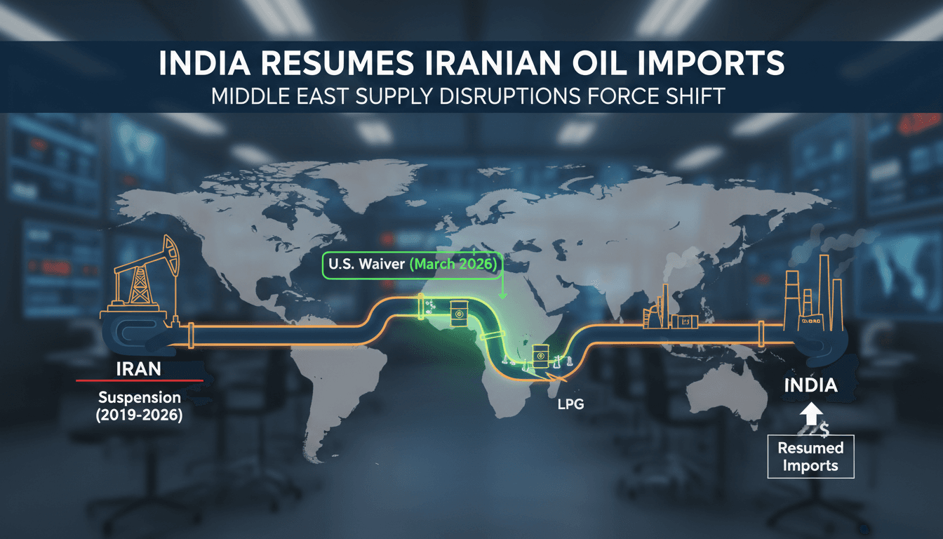 India Resumes Iranian Oil Imports After Seven-Year Suspension Amid Middle East Supply Disruptions