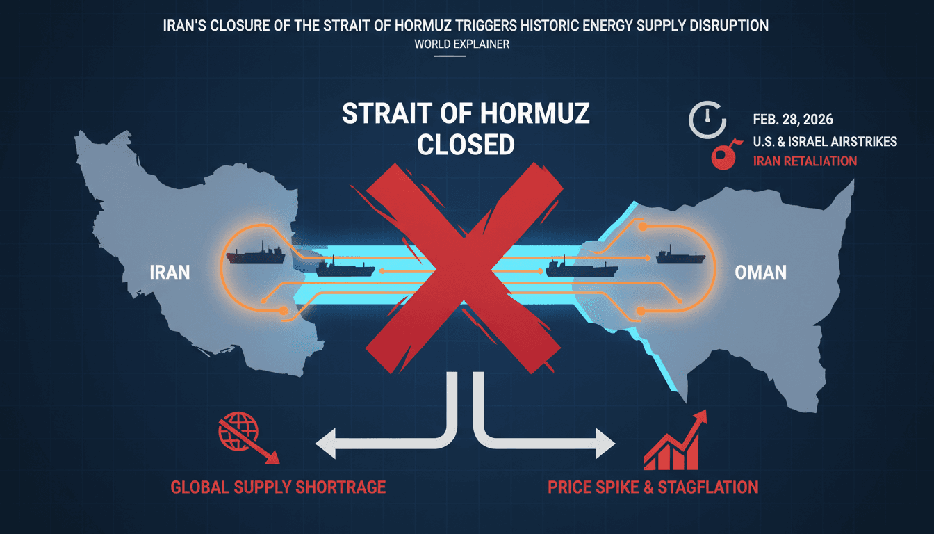 Iran's Closure of the Strait of Hormuz Triggers Historic Energy Supply Disruption