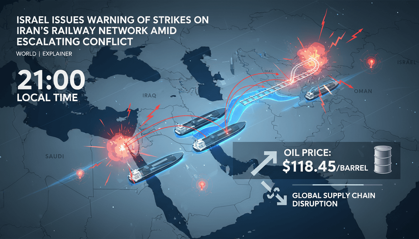 Israel Issues Warning of Strikes on Iran's Railway Network Amid Escalating Conflict