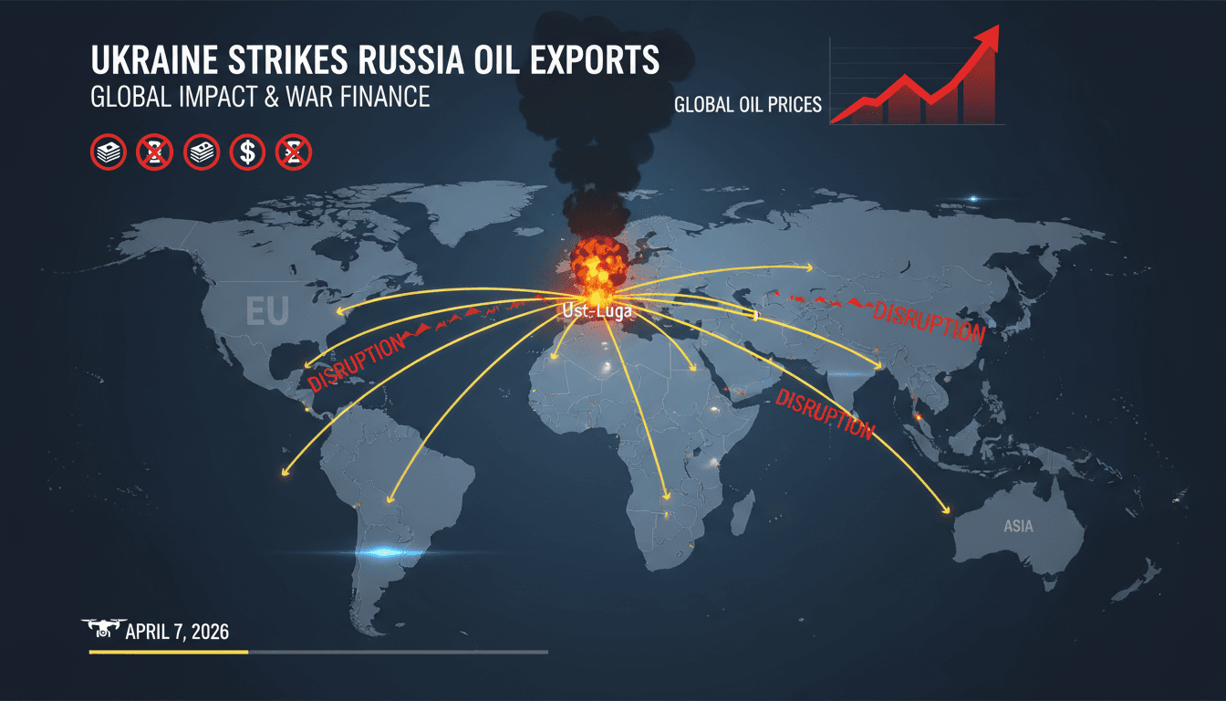 Ukraine Strikes Russia's Ust-Luga Oil Terminal Amid Renewed Operations