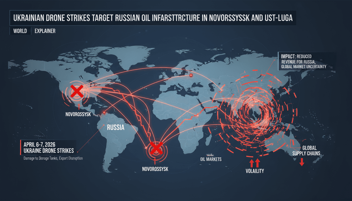 Ukrainian Drone Strikes Target Russian Oil Infrastructure in Novorossiysk and Ust-Luga
