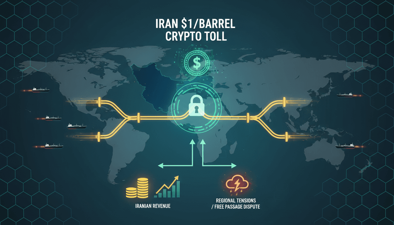 Iran Implements $1-per-Barrel Cryptocurrency Toll for Oil Transit Through Strait of Hormuz