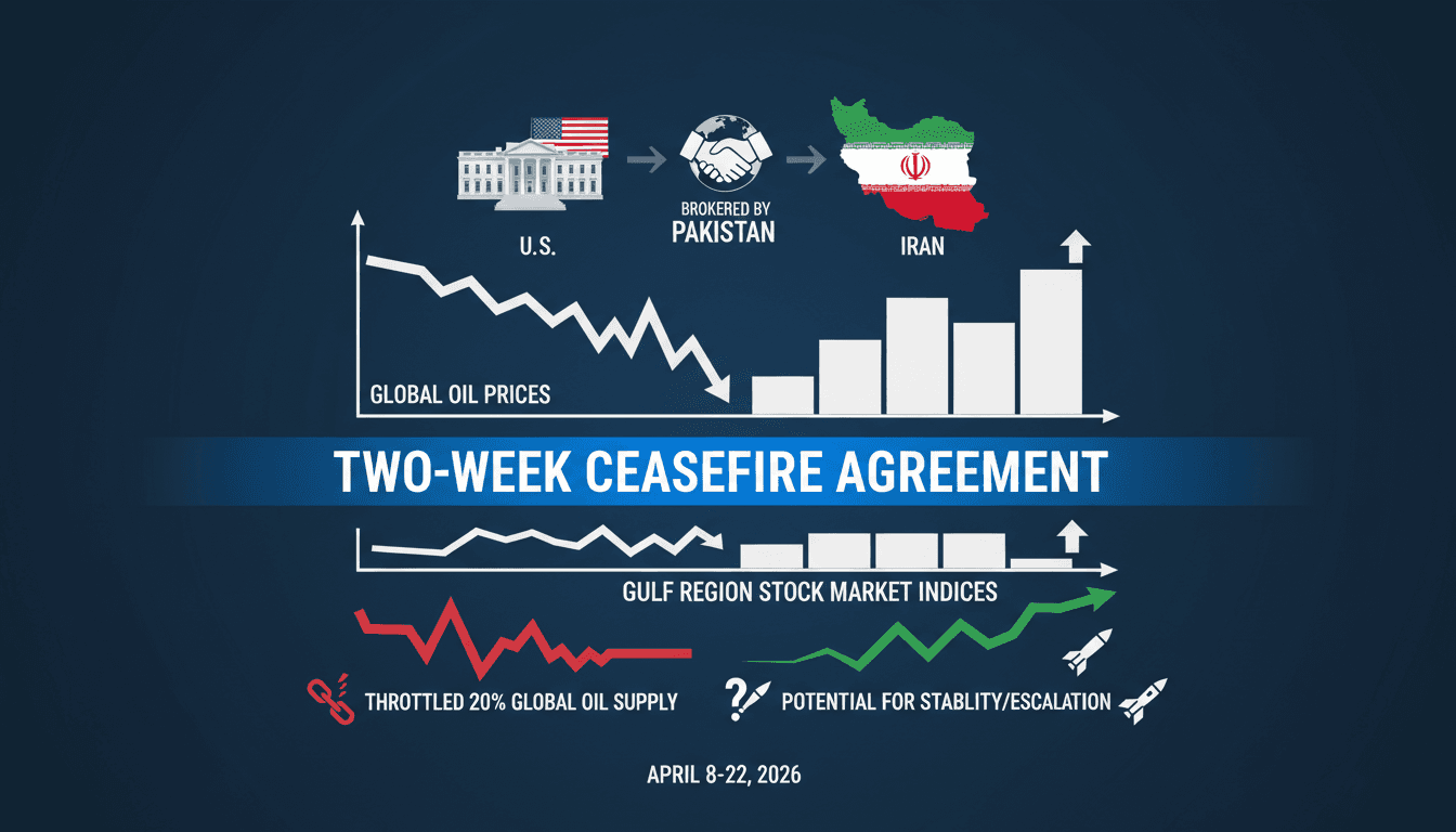 US and Iran Reach Two-Week Ceasefire Agreement Amid Ongoing Conflict