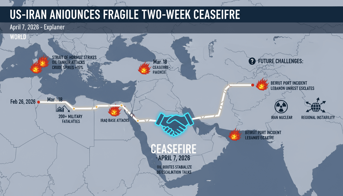 US-Iran announces fragile two-week ceasefire amid escalating regional tensions