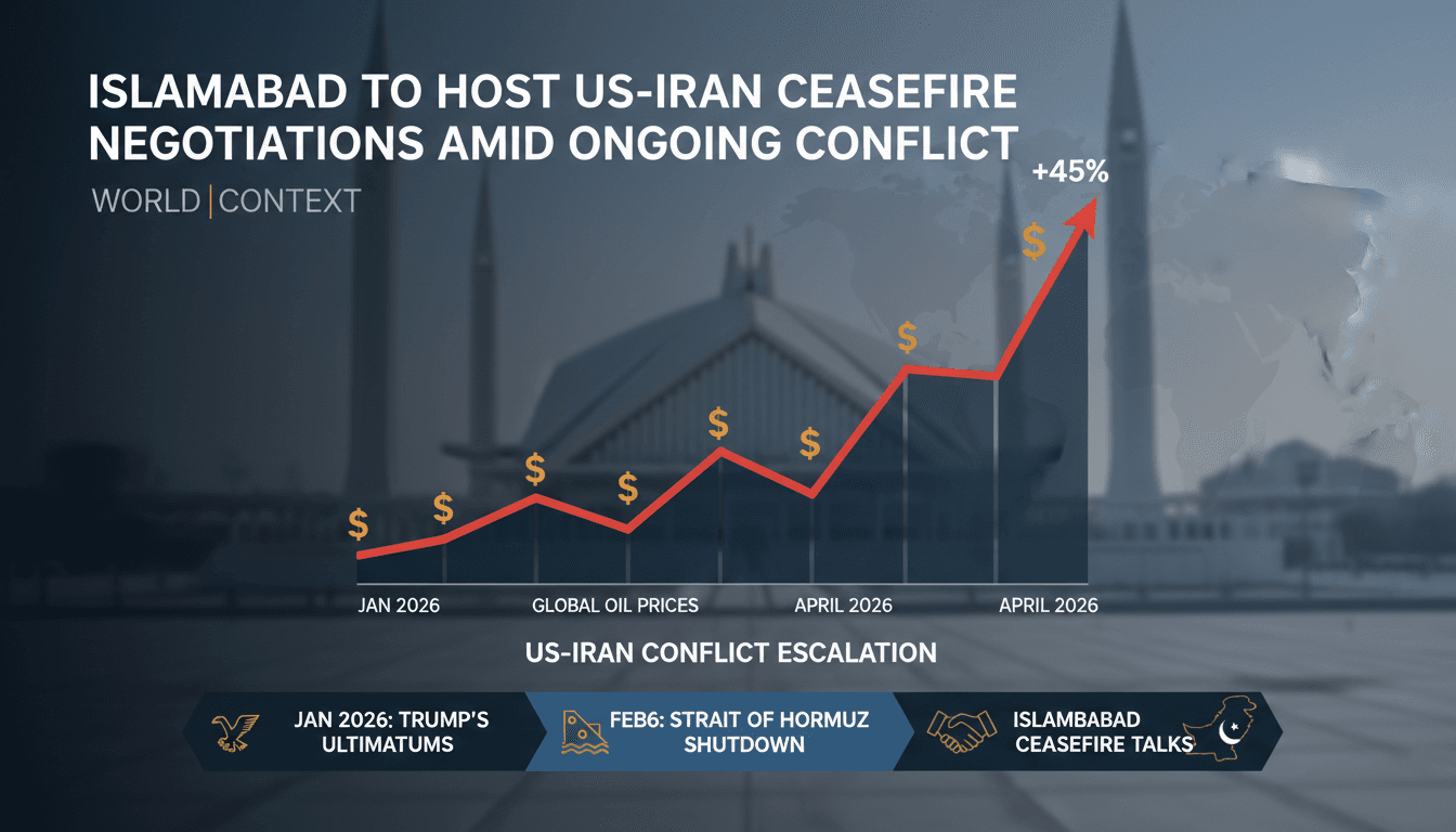 Islamabad to Host US-Iran Ceasefire Negotiations Amid Ongoing Conflict