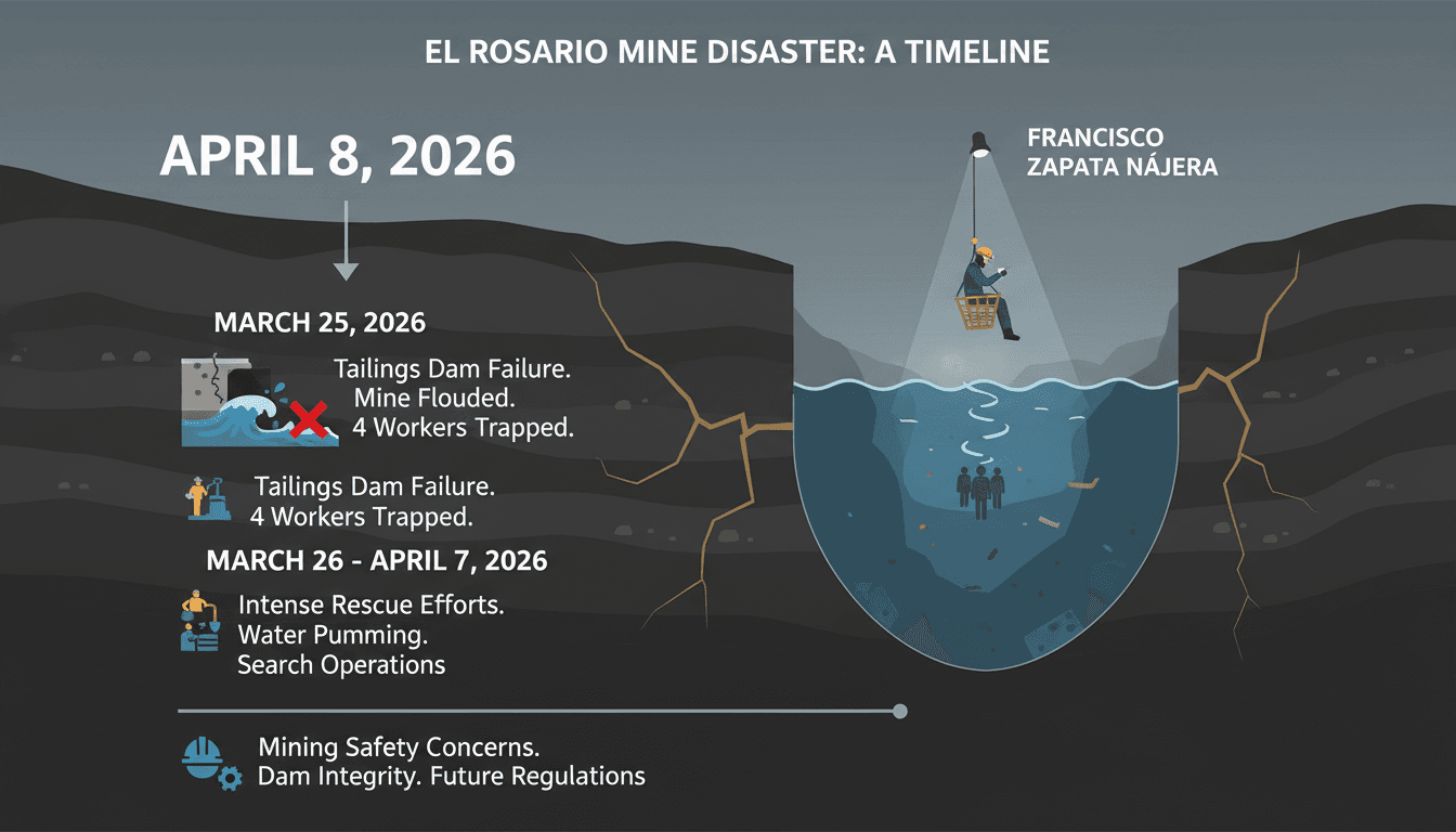 Miner Francisco Zapata Nájera Rescued After 14 Days Trapped in Flooded Sinaloa Gold Mine