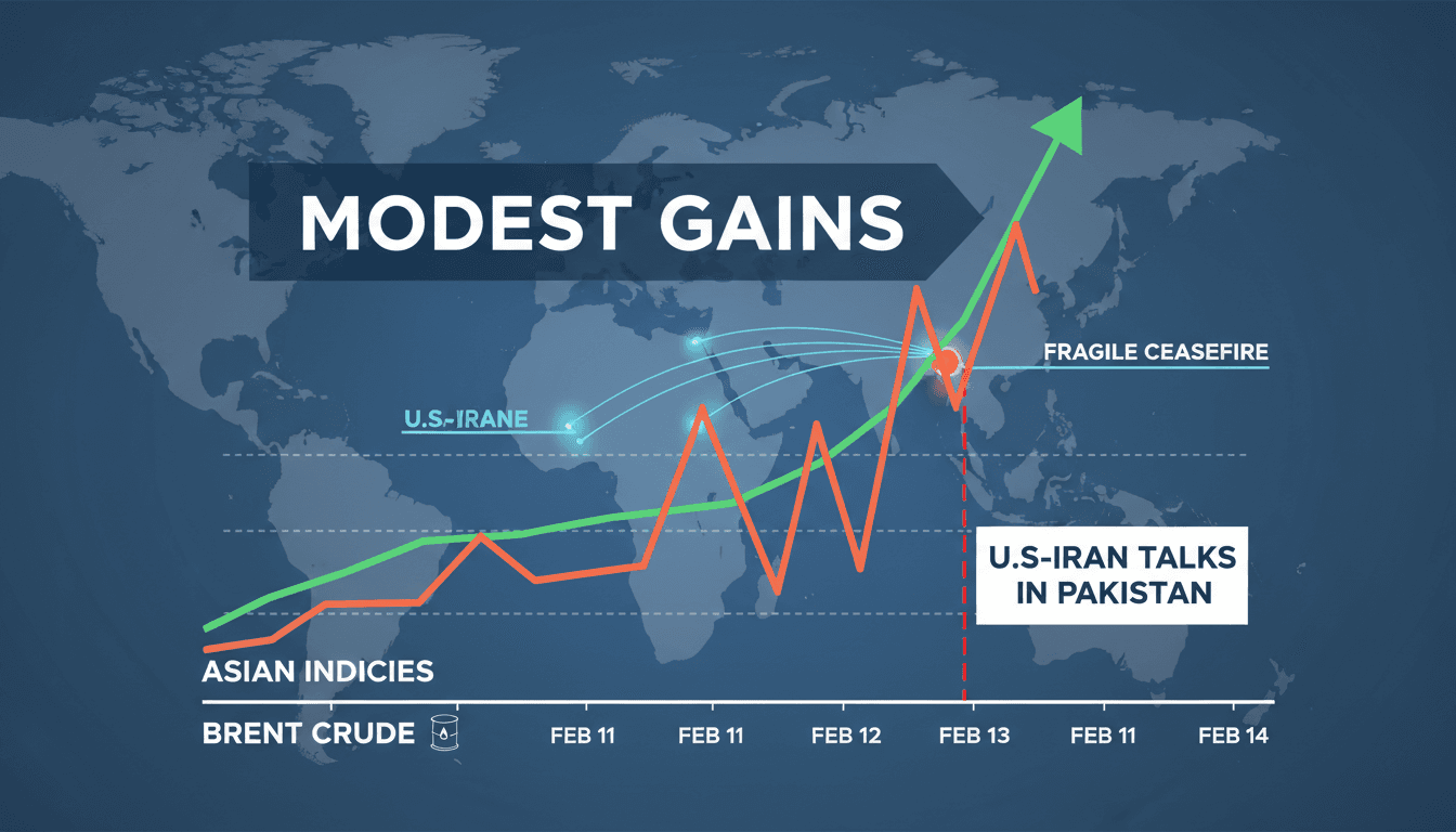 Asian Markets Rise Modestly Ahead of U.S.-Iran Negotiations in Pakistan