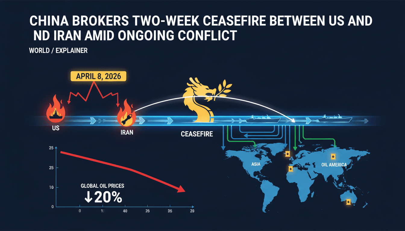 China Brokers Two-Week Ceasefire Between US and Iran Amid Ongoing Conflict