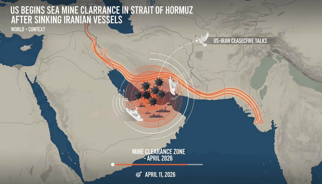 US Begins Sea Mine Clearance in Strait of Hormuz After Sinking Iranian Vessels