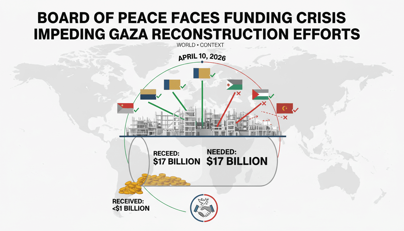 Board of Peace Faces Funding Crisis Impeding Gaza Reconstruction Efforts
