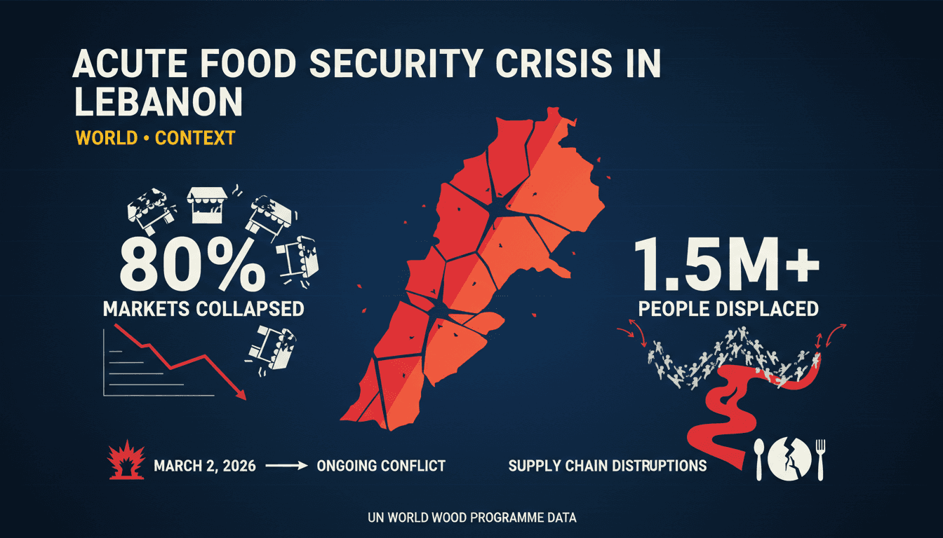 Acute Food Security Crisis Declared in Lebanon Amid Ongoing Conflict