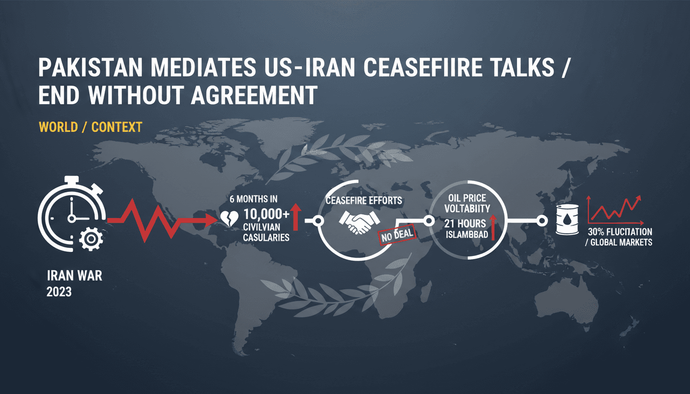 Pakistan Mediates US-Iran Ceasefire Talks Ending Without Agreement
