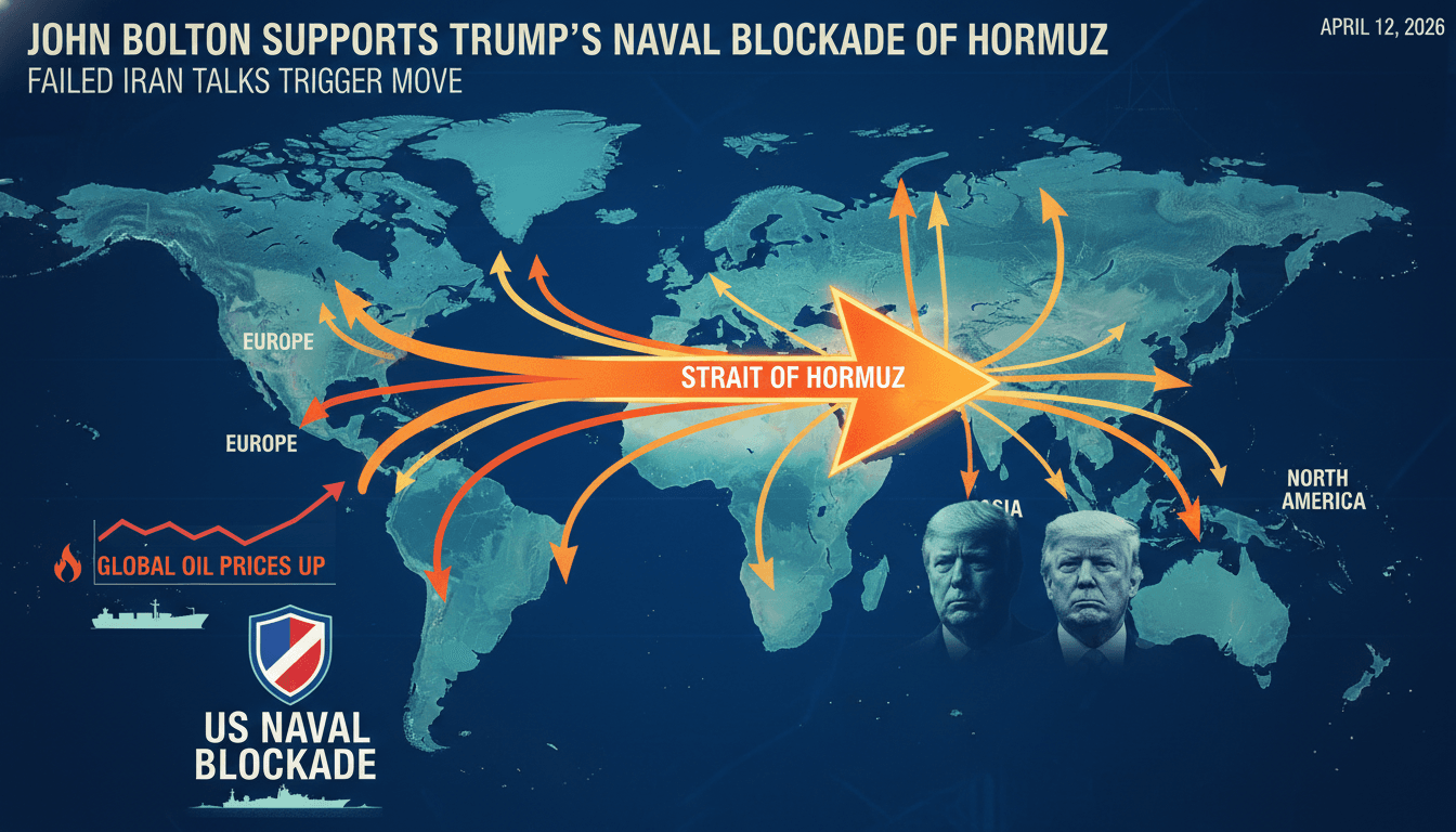 John Bolton Supports Trump's Naval Blockade of Strait of Hormuz Following Failed Iran Talks