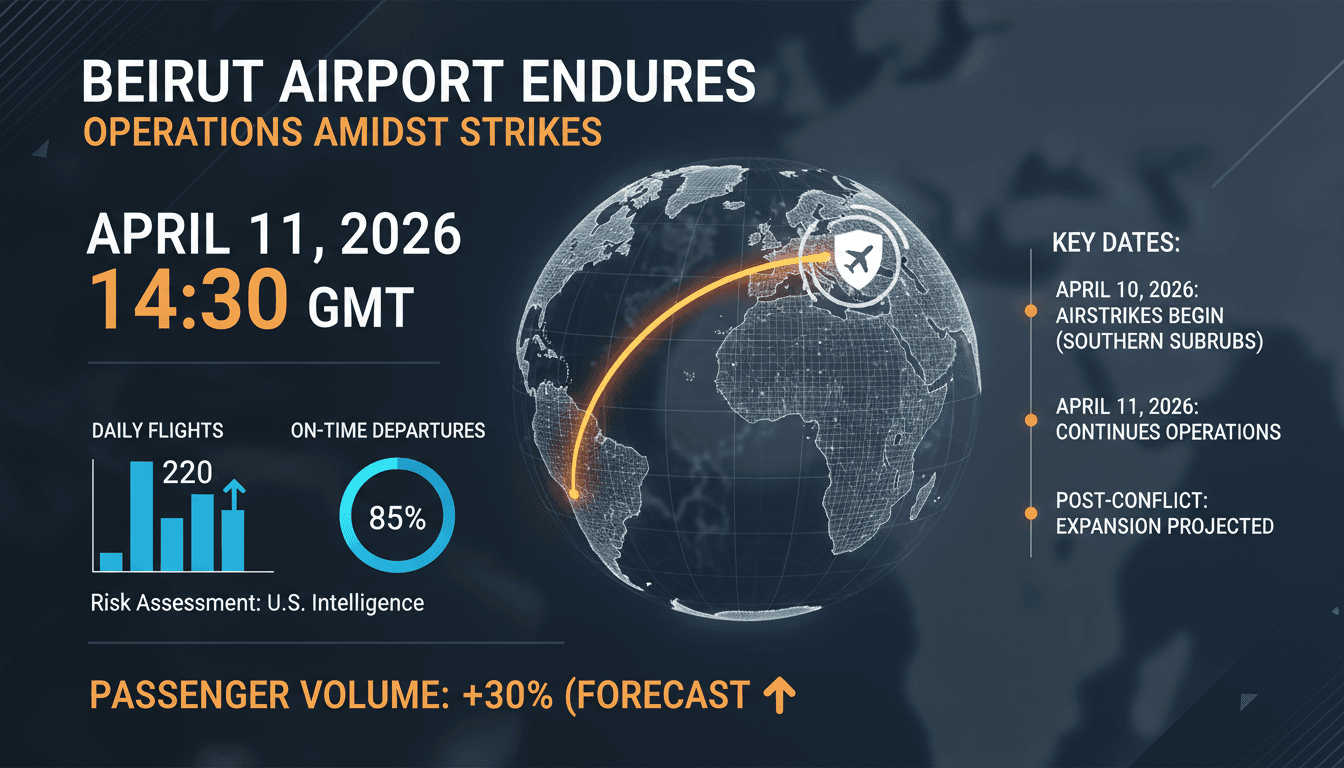 Beirut Airport Maintains Operations Amid Israeli Airstrikes
