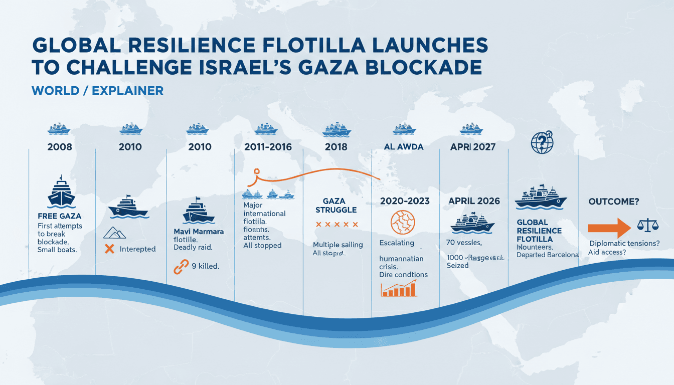 Global Resilience Flotilla Launches to Challenge Israel's Gaza Blockade