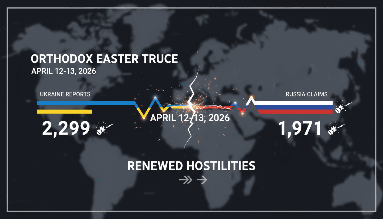 Expiration of Orthodox Easter Truce in Russo-Ukrainian War Leads to Renewed Hostilities