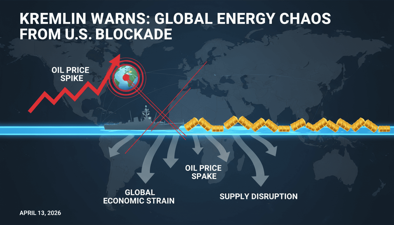 Kremlin Warns of Severe Damage to Global Energy Markets from U.S. Naval Blockade
