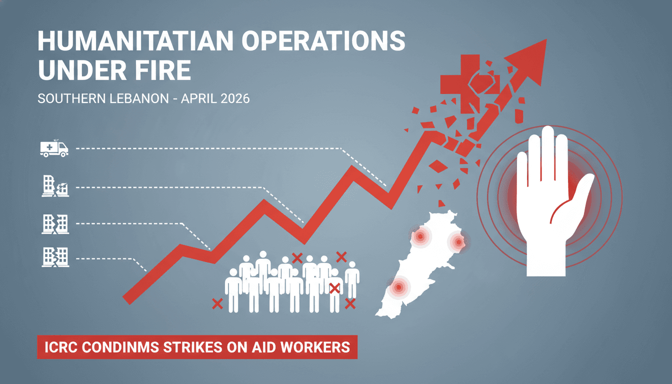 ICRC Condemns Strikes on Humanitarian Operations in Southern Lebanon